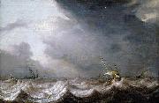 Dutch Vessels at Sea in Stormy Weather MOLYN, Pieter de